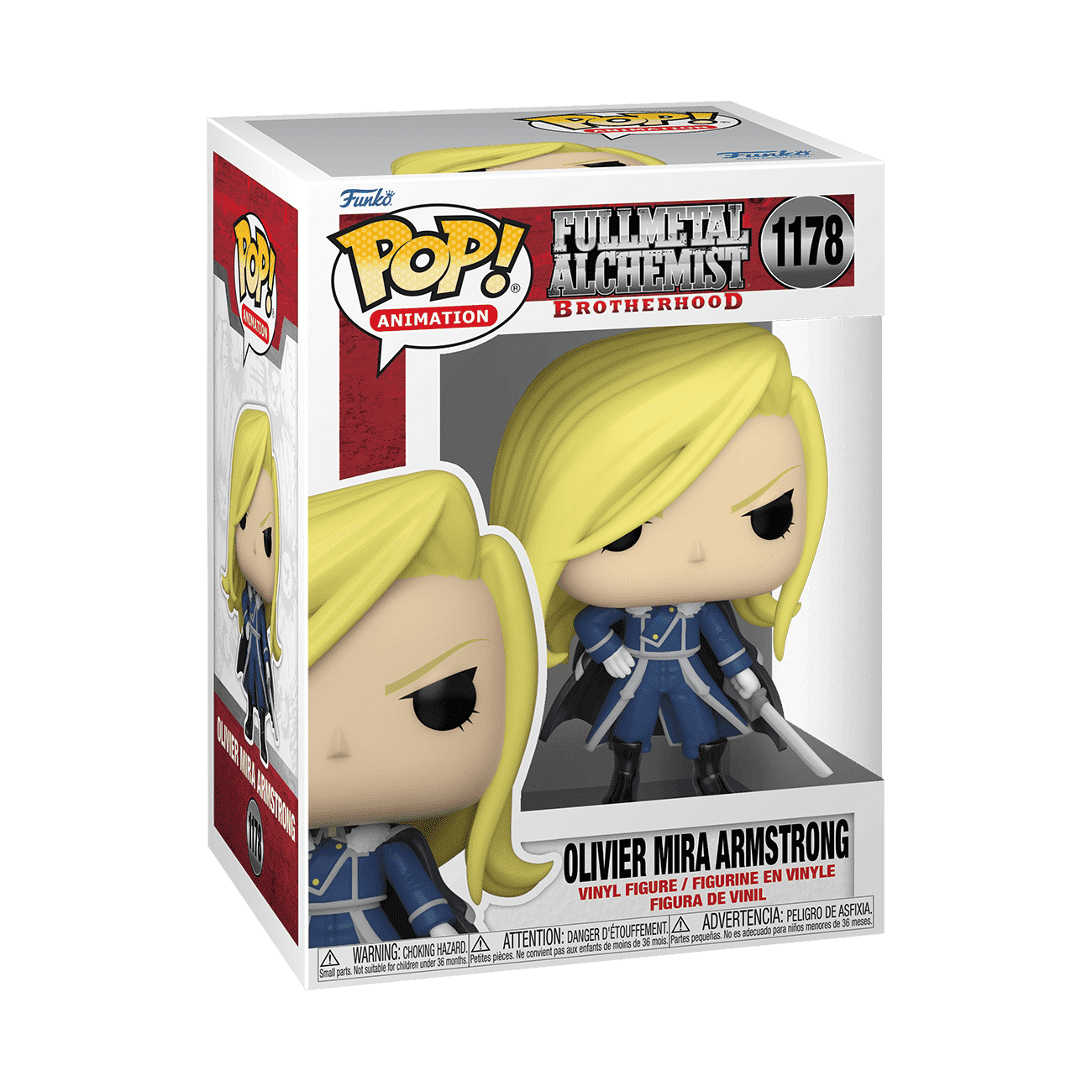Olivier Mira Armstrong #1178 Funko Pop! Animation FullMetal Alchemist Brotherhood