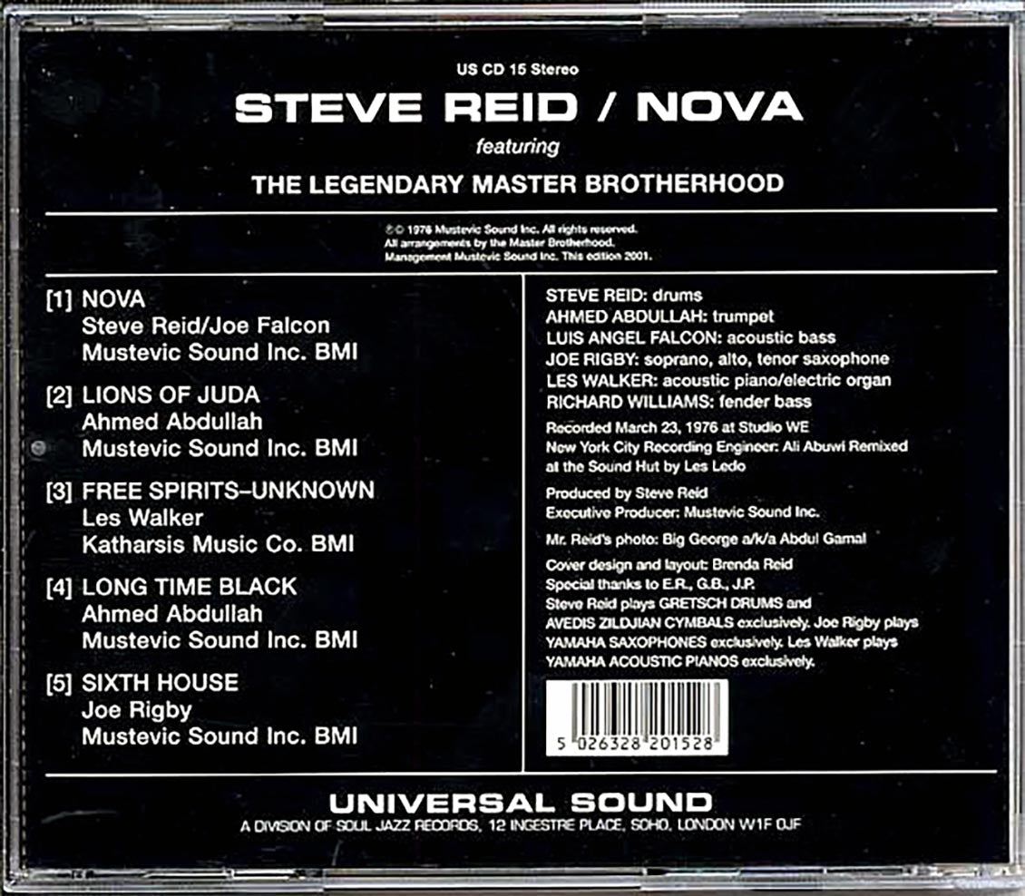 Steve Reid - Nova [New CD]