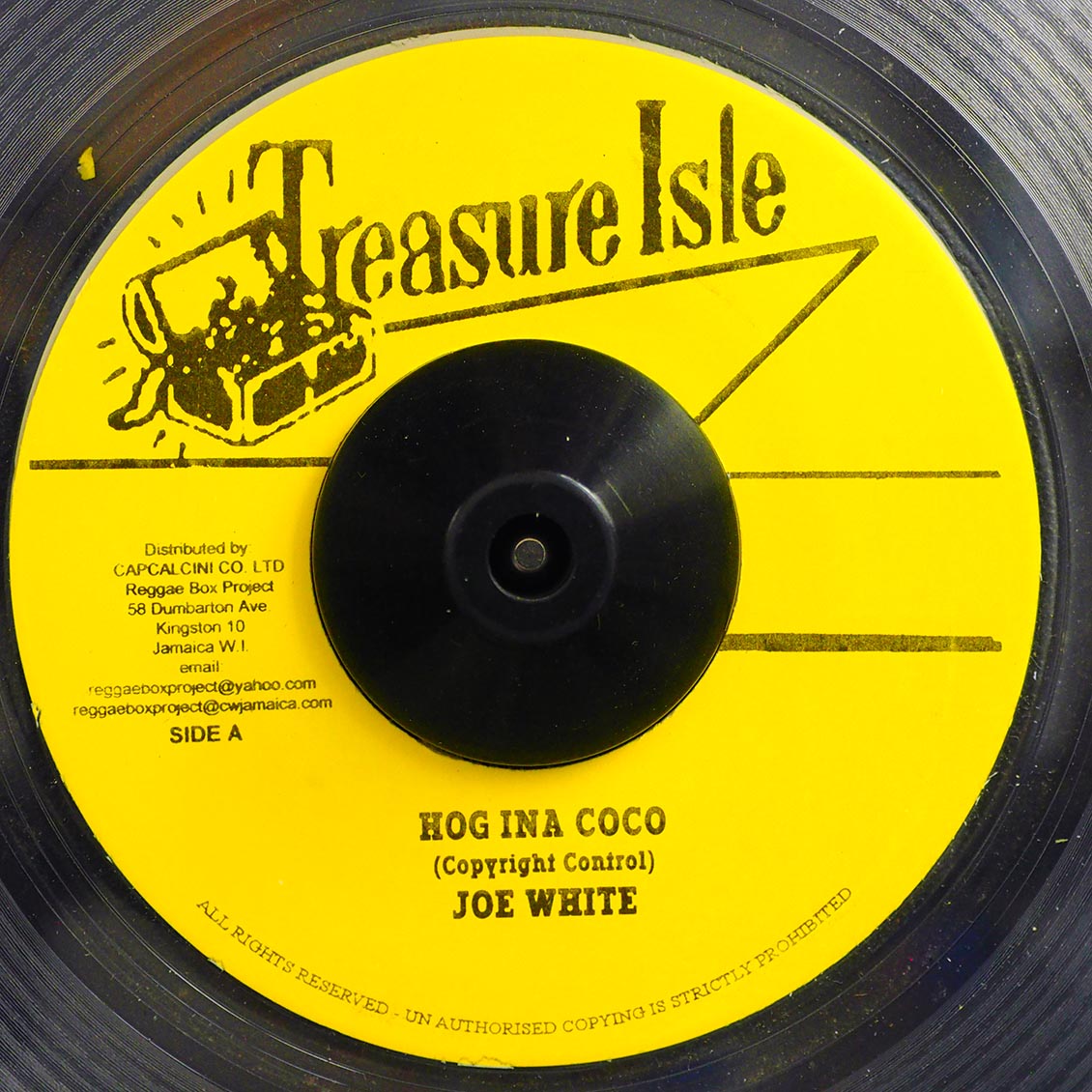 Joe White - Hog Ina Coco  /  Roland Alphonso - Sandy Gully (clear vinyl) [New Vinyl Record 7" Single]