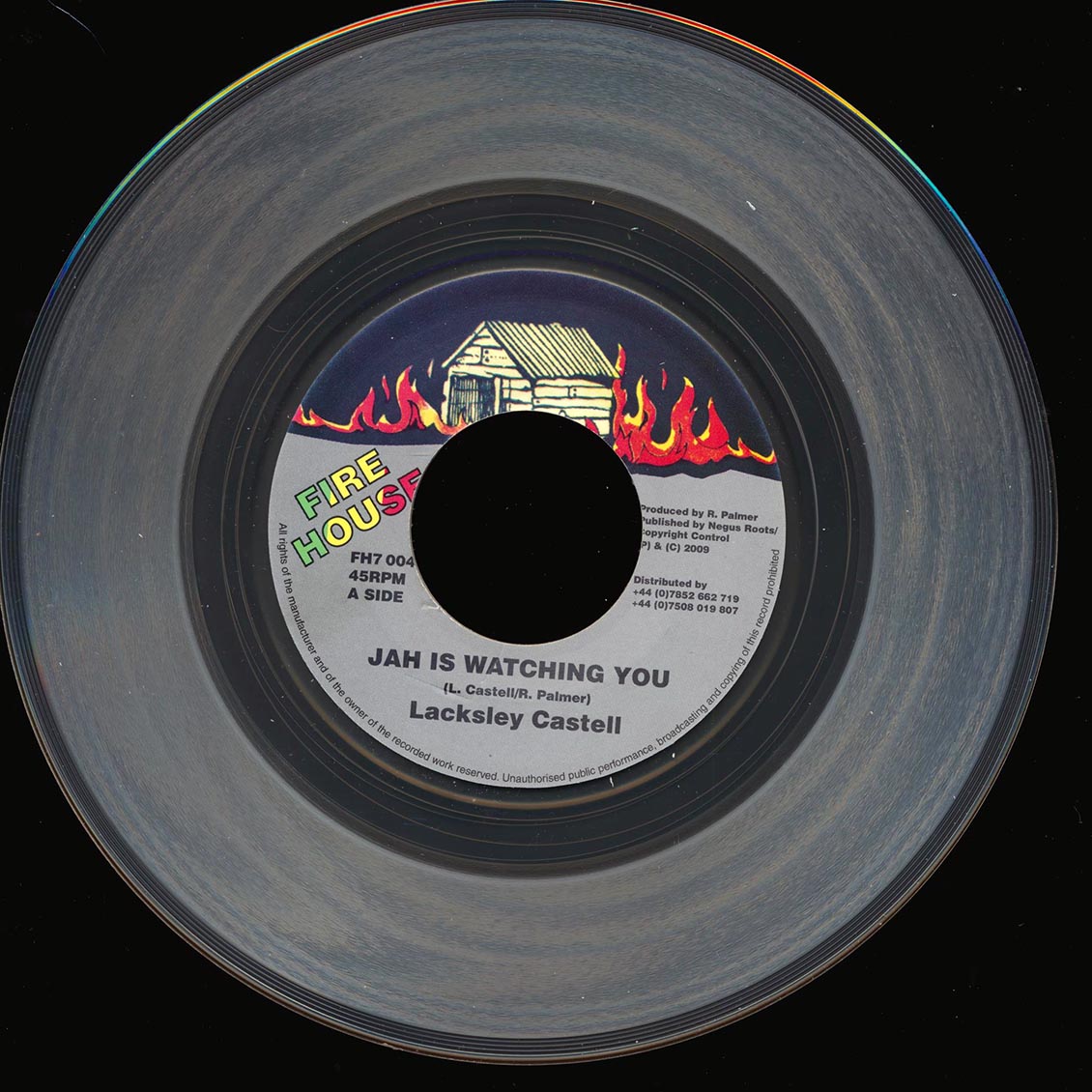 Lacksley Castell - Jah Is Watching You  /  Negus Roots Players - Lost Sheep Dub (clear vinyl) [New Vinyl Record 7" Single]