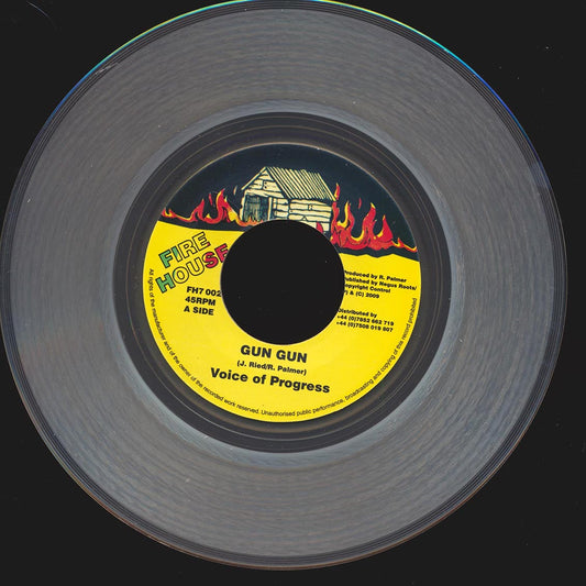 Voice Of Progress (Jr. Reid, Sammy Tracy, Terry McDermott) - Gun Gun  /  Negus Roots Players - Come Ya Brother Dub (clear vinyl) [New Vinyl Record 7" Single]