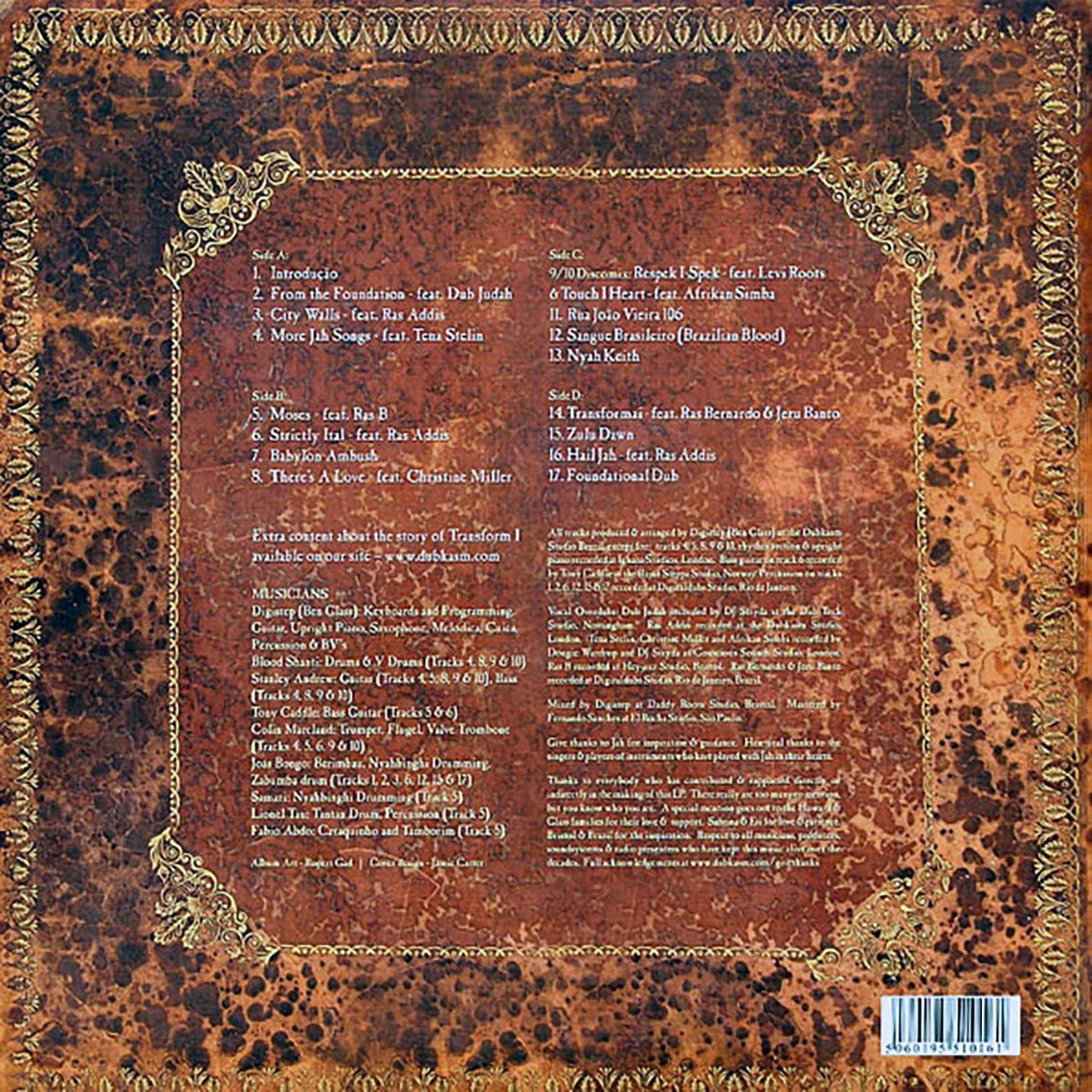 Dubkasm, Tena Stelin, Christine Miller, Dub Judah, Etc. - Transform I (2009 FIRST PRESS) (orig. press) (2xLP) [New Vinyl Record LP]