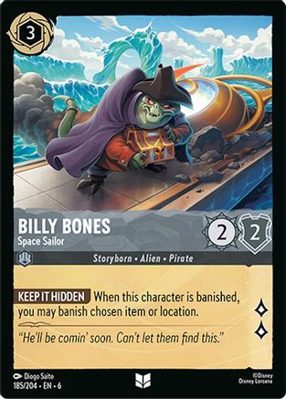 Billy Bones - Space Sailor (185/204) - Azurite Sea Cold Foil