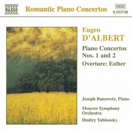 Dmitry Yablonsky - Piano Concertos 1 & 2 / Overture: Esther Music CD