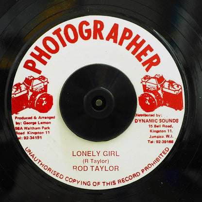 Rod Taylor - Lonely Girl  /  Version (rhythm: "Cuss Cuss") [New Vinyl 7"]