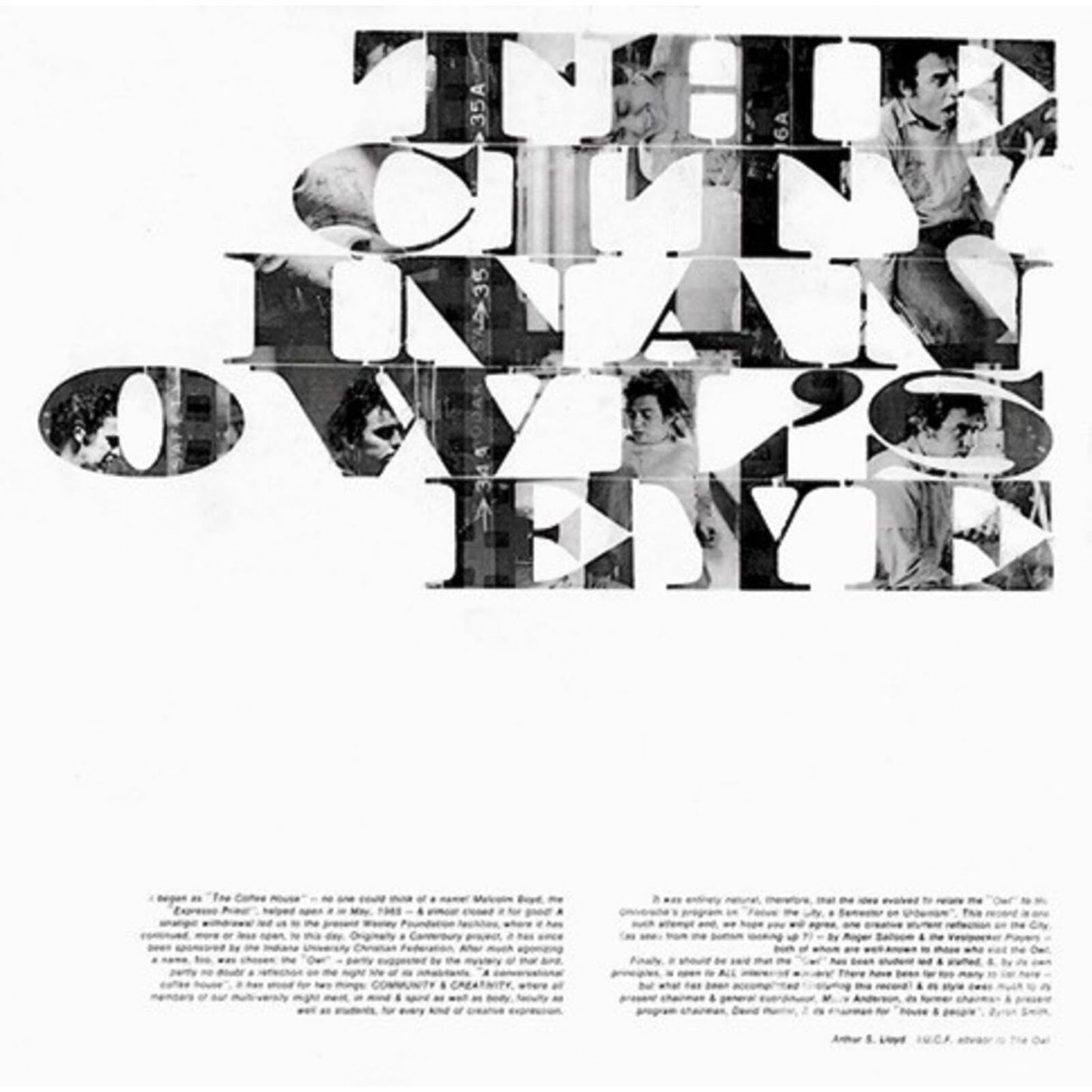 Salloom, Roger & the Vest Pocket Players - The City In An Owl's Eye [LP] Vinyl Record