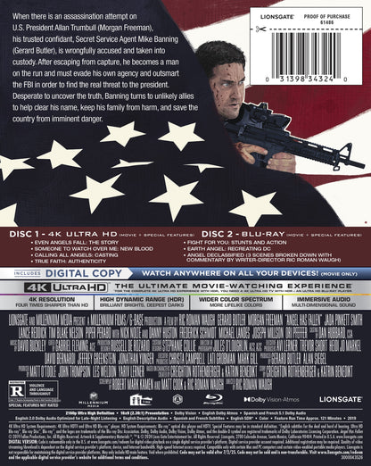 Angel Has Fallen - Steelbook [4K Ultra HD + Blu-ray + Digital Copy]
