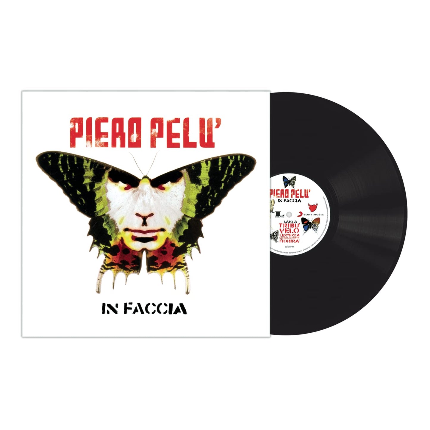Piero Pelu - In Faccia (Blk) [180 Gram] (Auto) (Ita) Vinyl Record