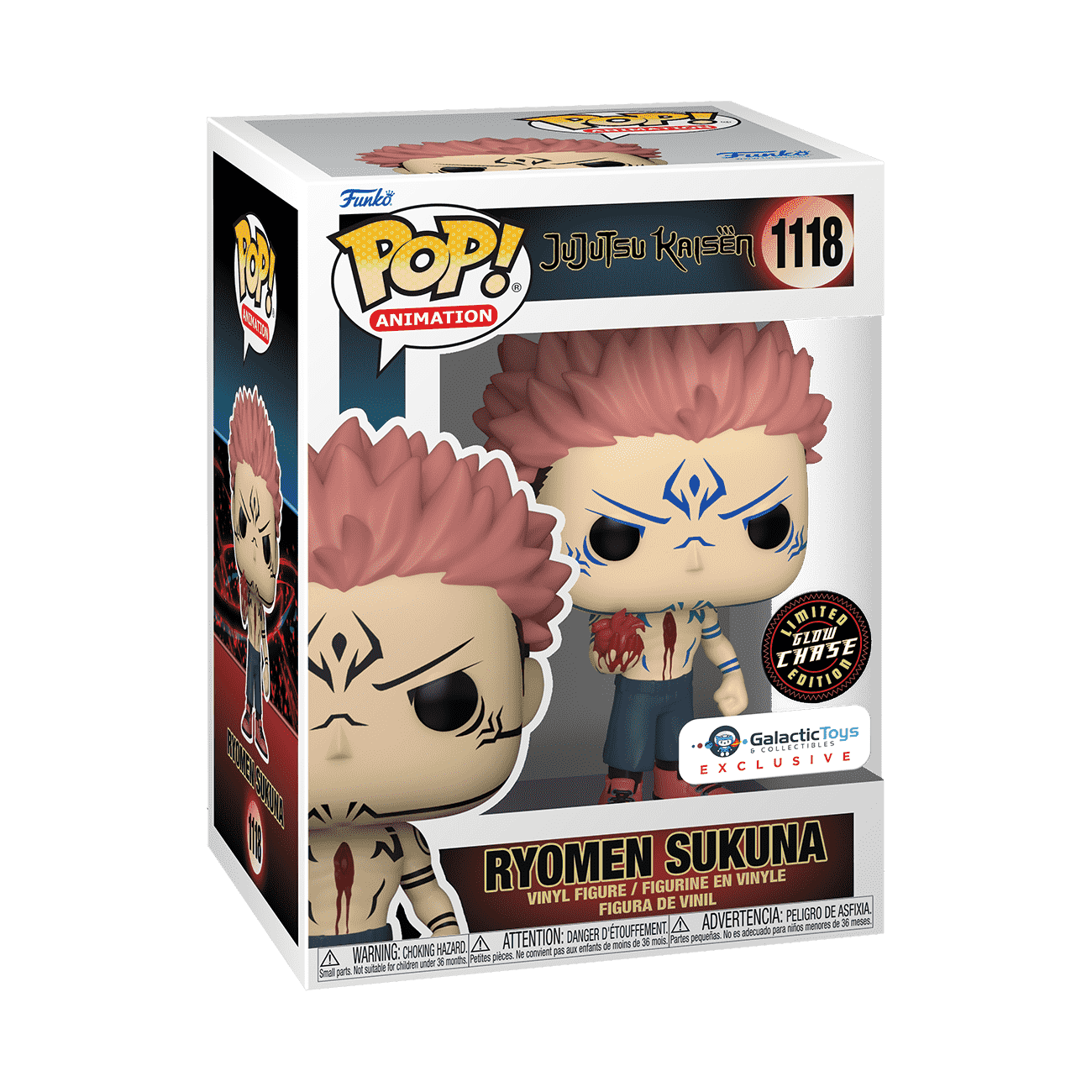 Jujutsu Kaisen Ryomen Sukuna Exclusive VAULTED #1118 Funko Pop Vinyl Figure