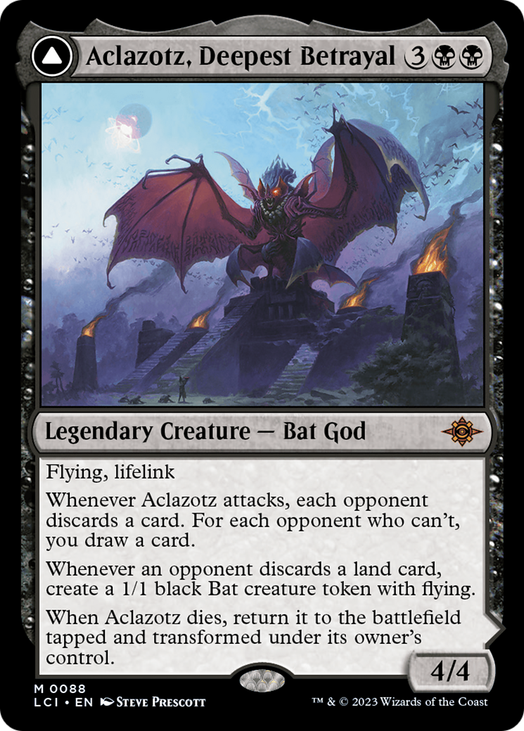 Aclazotz, Deepest Betrayal // Temple of the Dead (LCI-088) - The Lost Caverns of Ixalan