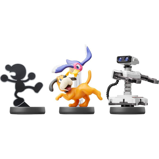 Retro Nintendo 3-Pack R.O.B,. Mr. Game & Watch, Duck Hunt Amiibo: Super Smash Bros. Series (Nintendo Switch)