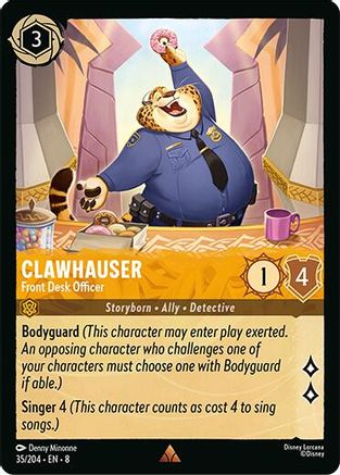 Clawhauser - Front Desk Officer (35/204) - Reign of Jafar