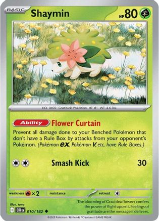 Shaymin 010/182 - SV10 Destined Rivals Reverse Holofoil