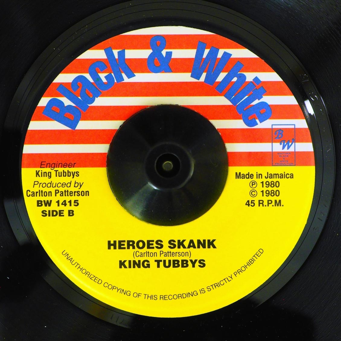 Eek A Mouse - Falling Heroes  /  King Tubbys - Heroes Skank [New Vinyl 7"]