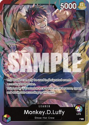 Monkey.D.Luffy (Release Event Leader) (P) - One Piece Promotion Cards
