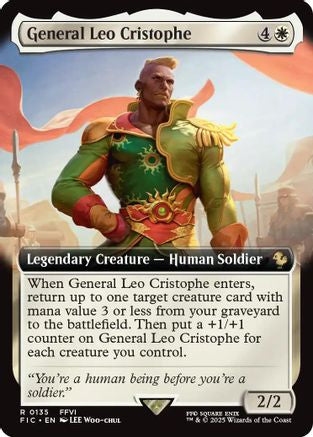 General Leo Cristophe (Extended Art) (FIC-135) - Commander: FINAL FANTASY