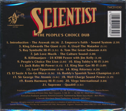 Scientist - The People's Choice Dub (21 tracks) [New CD]