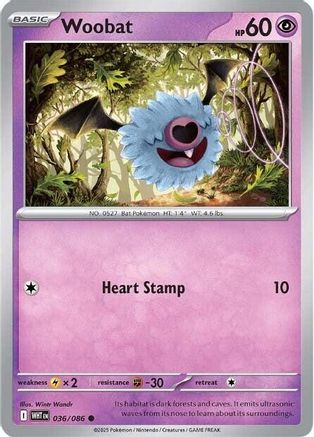 Woobat 036/086 - SV White Flare