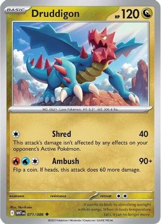Druddigon 071/086 - SV White Flare