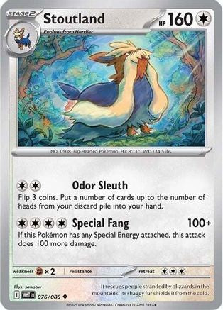 Stoutland 076/086 - SV White Flare