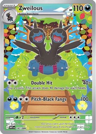 Zweilous 147/086 - SV White Flare Holofoil