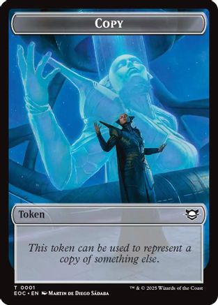 Copy // Clue Double-Sided Token (EOC-3 // 12) - Commander: Edge of Eternities