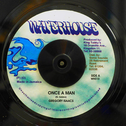 Gregory Isaacs - Once A Man  /  Version (rhythm: "Peenie Peenie AKA Lonesome Side") [New Vinyl 7"]
