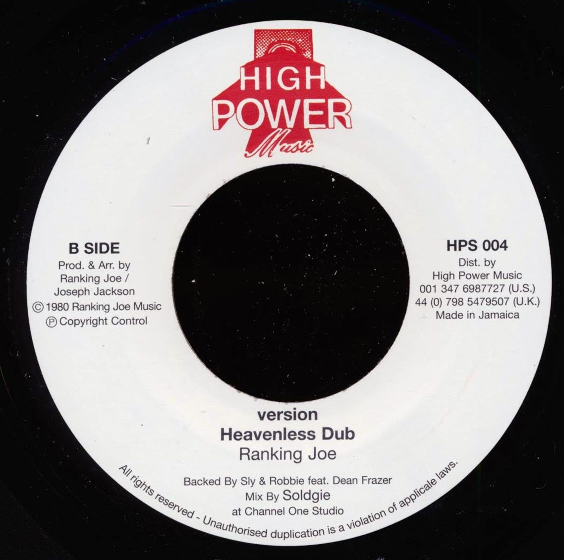 Rod Taylor - Midnight Cowboy  /  Heavenless Dub (rhythm: "Heavenless AKA Entertainment") [New Vinyl 7"]