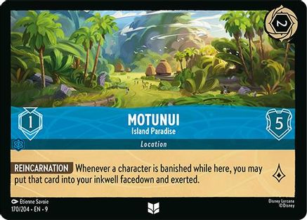 Motunui - Island Paradise (170/204) - Fabled Cold Foil