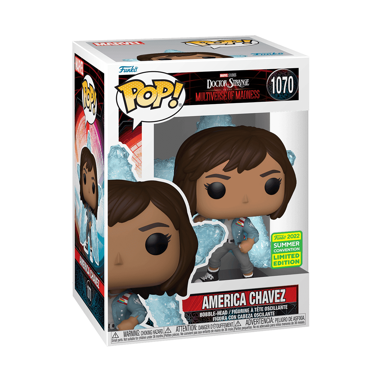 America Chavez #1070 2022 Summer Convention Limited Edition Funko Pop! Marvel Doctor Strange Multiverse of Madness