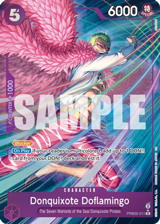 Donquixote Doflamingo (Alternate Art) (PRB02-011) - Premium Booster -The Best- Vol. 2 Foil