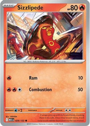 Sizzlipede 029 - ME01 Mega Evolution