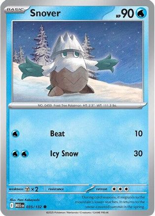 Snover 035/132 - ME01 Mega Evolution Reverse Holofoil