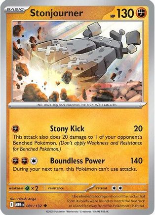 Stonjourner 081 - ME01 Mega Evolution Reverse Holofoil