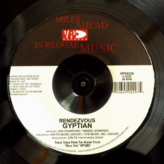 Gyptian - Rendezvous  /  Gyptian - Where You Belong [New Vinyl Record 7" Single]