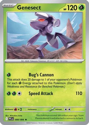 Genesect 008 - ME02 Phantasmal Flames Holofoil
