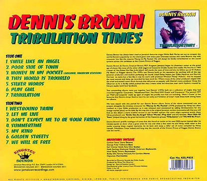 Dennis Brown - Tribulation Times (180g) [New Vinyl LP]