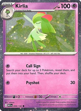 Kirlia (Cosmos Holo) 059 - Miscellaneous Cards & Products Holofoil