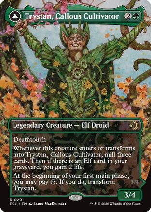 Trystan, Callous Cultivator (Borderless) (ECL-291) - Lorwyn Eclipsed