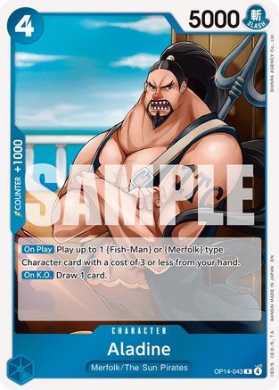 Aladine (OP14-043) - The Azure Sea's Seven Foil
