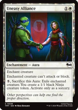 Uneasy Alliance (TMT-028) - Teenage Mutant Ninja Turtles Foil