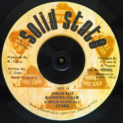 Chester Coke - African Race  /  Solid State All Stars - Version [New Vinyl 7"]