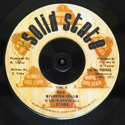 Chester Coke - African Race  /  Solid State All Stars - Version [New Vinyl 7"]