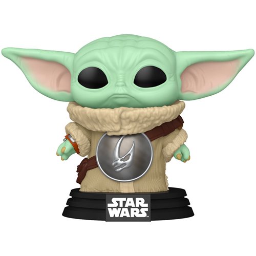 Star Wars: The Mandalorian and Grogu Grogu with Crest Funko Pop! Vinyl Figure #819