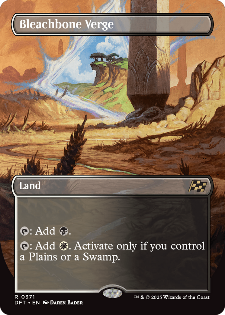 Bleachbone Verge (DFT-371) - Aetherdrift (Borderless) Foil