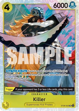Killer (ST36-002) - Starter Deck 36: YELLOW Eustassâ€Captainâ€Kid Foil