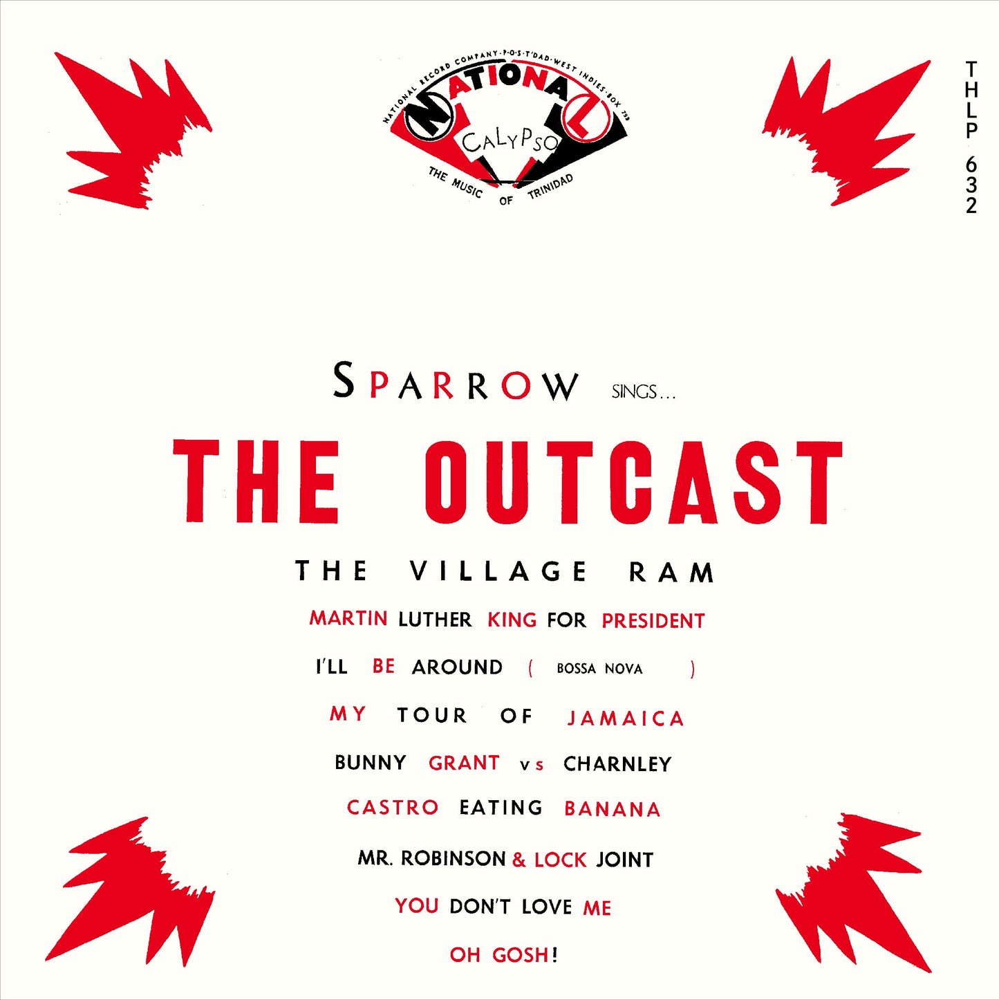 Mighty Sparrow - Outcast [LP] Vinyl Record