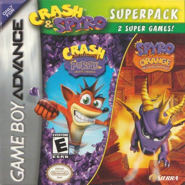 Crash & Spyro Superpack: Purple & Orange (Gameboy Advance)