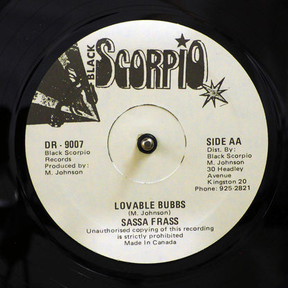 General Trees - Mini Bus (Extended Mix)  /  Sassa Frass - Lovable Bubbs; Version (orig. press) [New Vinyl 12"]