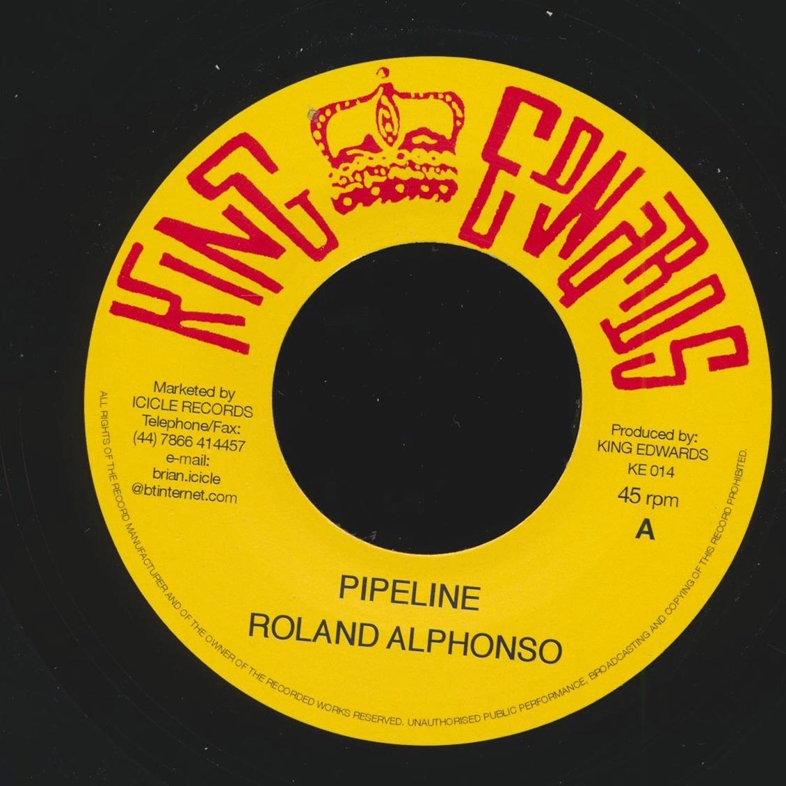 Roland Alphonso - Pipeline  /  Drumbago - You've Been Drunk (UK press) [New] [New Vinyl 7"]